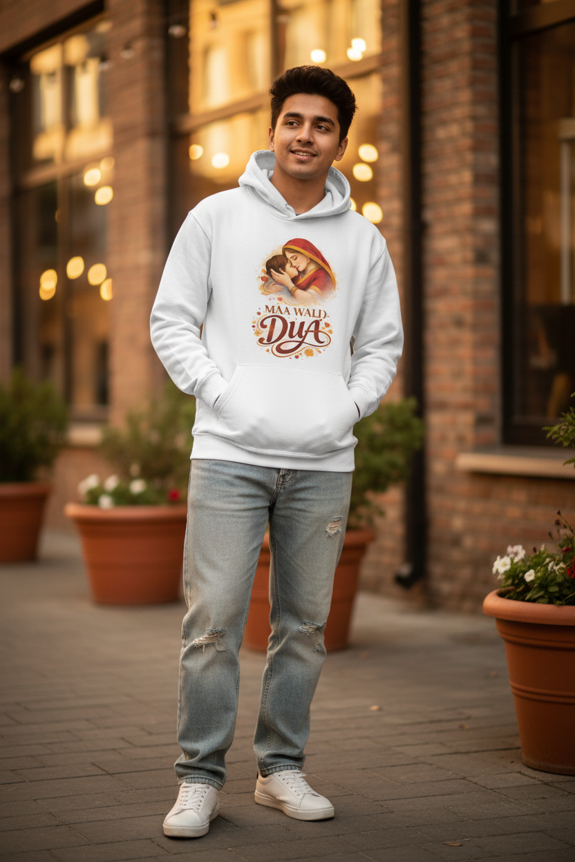 MAA WALI DUA White Hoodie - Style
